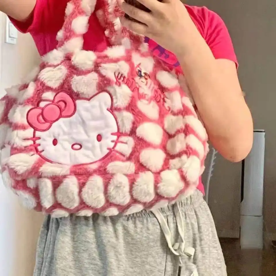 Sanrio Cute Anime Hello Kitty Y2k Plush Shoulder Crossbody Kawaii Bags Korean Handbags For Women Shopping Jk Lolita Girls Gift
Sanrio Cute Anime Hello Kitty Y2k Plush Shoulder Crossbody Kawaii Bags Korean Handbags For Women Shopping Jk Lolita Girls Gift