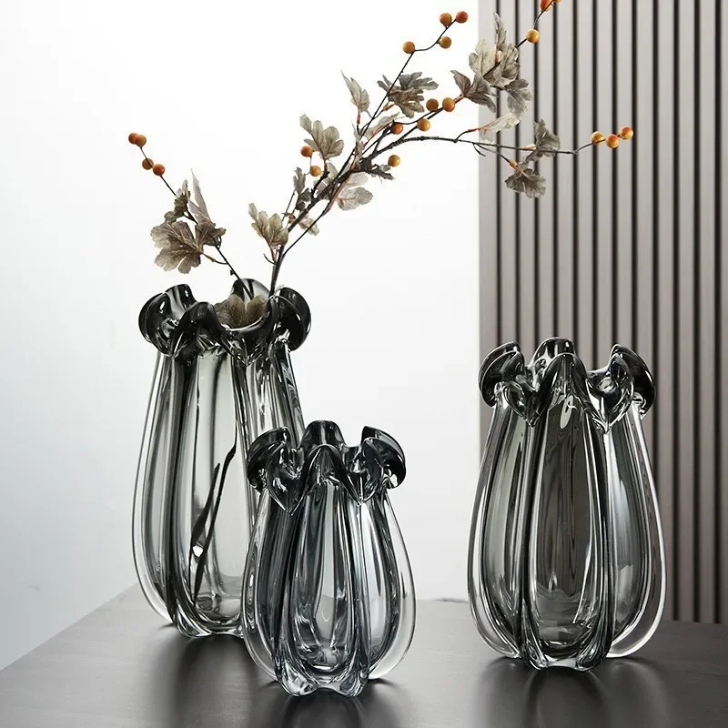 Carafe Flower Edge Glassware Side Glass Living Bud Furnishing Table Decor Thickened Ornament Home Crystal Craft Room Curl Vase
Carafe Flower Edge Glassware Side Glass Living Bud Furnishing Table Decor Thickened Ornament Home Crystal Craft Room Curl Vase