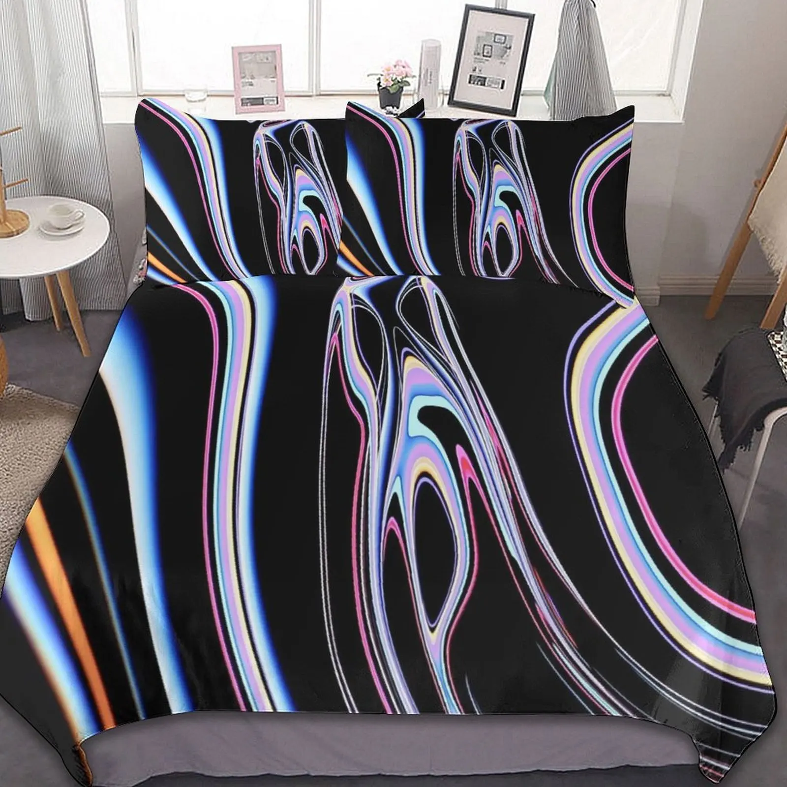 3-Piece Bedding Set (1 Duvet Cover + 2 Pillow Shams) Abstract Shapes Style 86"x70",79"x90",90"x90"
3-Piece Bedding Set (1 Duvet Cover + 2 Pillow Shams) Abstract Shapes Style 86"x70",79"x90",90"x90"