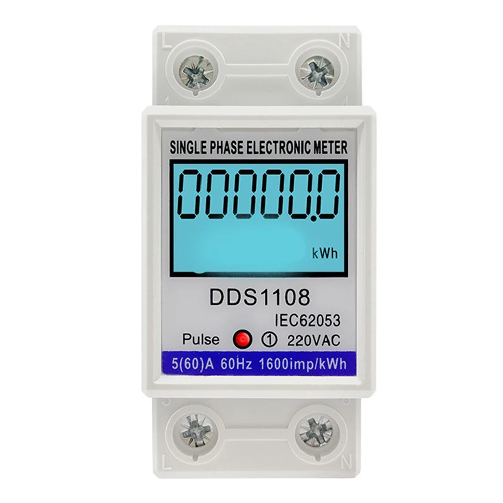 1pc 50A 60A DDS1108 LCD Digital Display Single Phase Energy Meter With Backlight Single Phase Energy Meter Test Meters Detectors
1pc 50A 60A DDS1108 LCD Digital Display Single Phase Energy Meter With Backlight Single Phase Energy Meter Test Meters Detectors
