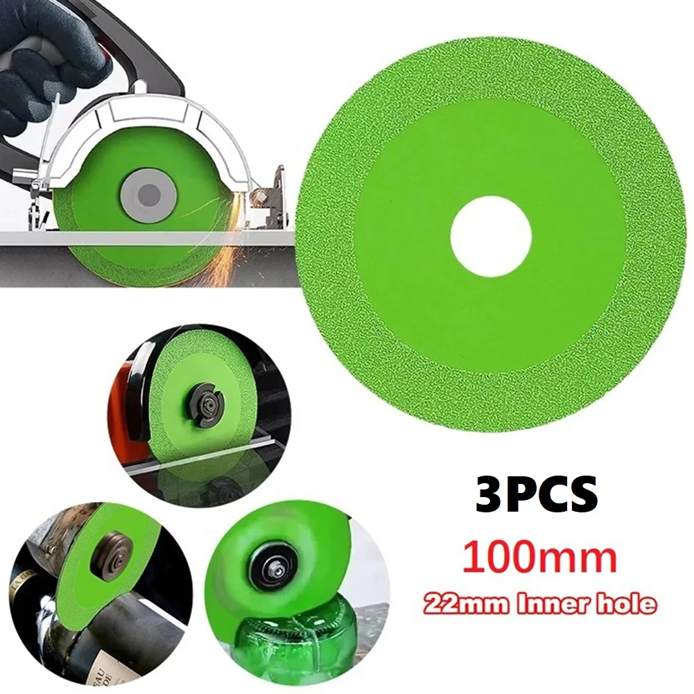 3pcs 22mm Inner Hole Glass Cutting Disc 100mm Blade Jade Crystal Wine Bottles Grinding Chamfering Cutting Tools Accessories
3pcs 22mm Inner Hole Glass Cutting Disc 100mm Blade Jade Crystal Wine Bottles Grinding Chamfering Cutting Tools Accessories