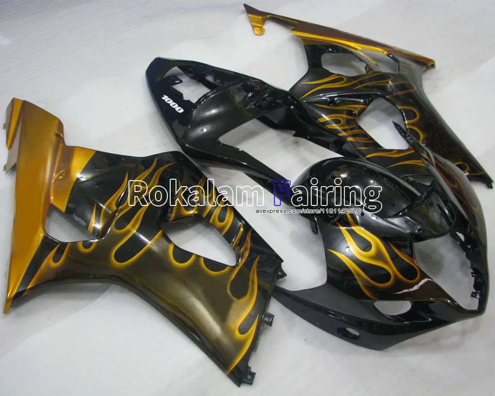 Комплект кузова для Suzuki K3 GSXR1000 2003 2004 GSX-R1000 03 04 GSXR 1000 Gloden Flame мотоцикл обтекатель (литье под давлением)
Комплект кузова для Suzuki K3 GSXR1000 2003 2004 GSX-R1000 03 04 GSXR 1000 Gloden Flame мотоцикл обтекатель (литье под давлением)