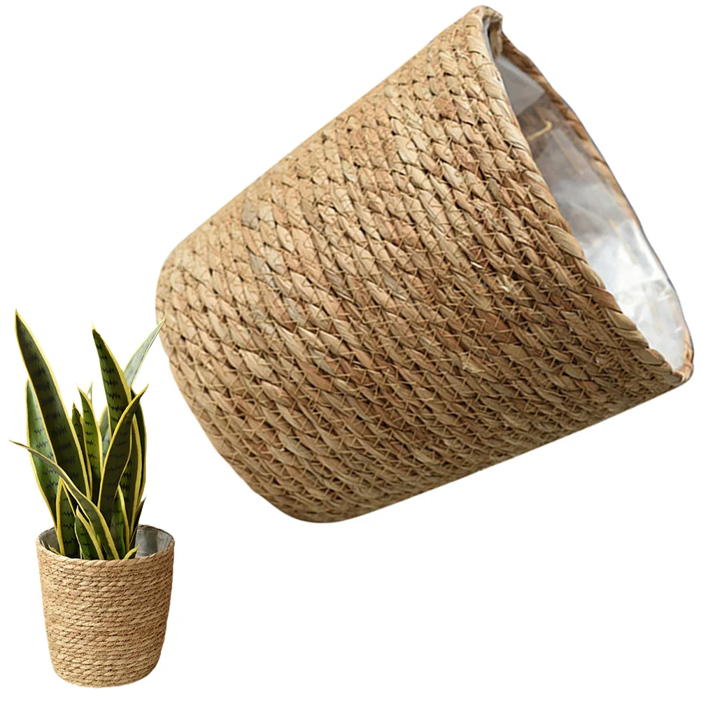 Straw Woven Basket Waste Paper Bin Seagrass Basket Planter Basket Flower Pots Woven Storage Basket Sundries Container
Straw Woven Basket Waste Paper Bin Seagrass Basket Planter Basket Flower Pots Woven Storage Basket Sundries Container