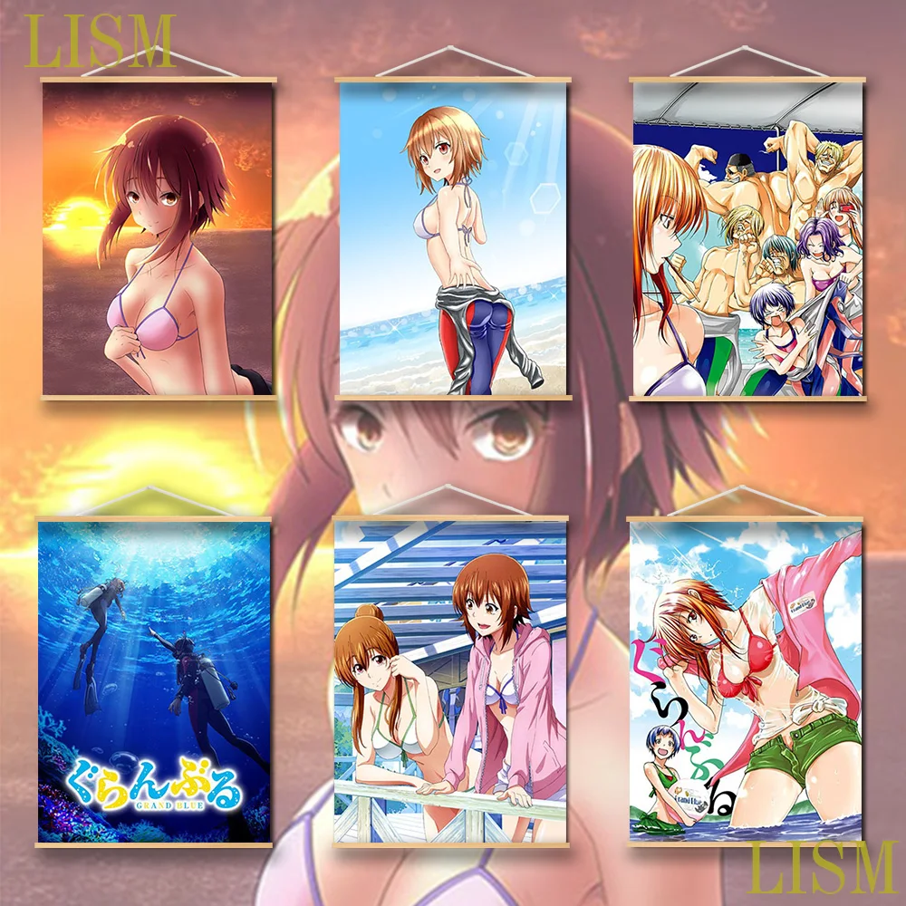 Grand Blue Iori Kitahara Chisa Kotegawa Anime Poster canvas painting Solid Wood Hanging Scroll Poster Home Decor
Grand Blue Iori Kitahara Chisa Kotegawa Anime Poster canvas painting Solid Wood Hanging Scroll Poster Home Decor