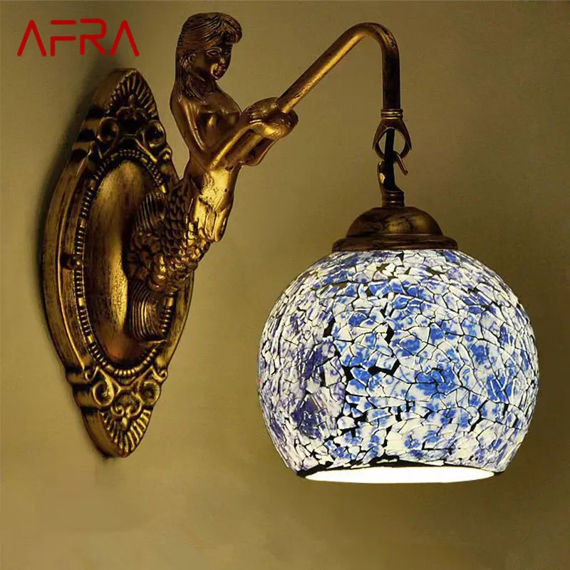 AFRA Contemporary Mermaid Wall Lamp Personalized And Creative Living Room Bedroom Hallway Bar Decoration Light
AFRA Contemporary Mermaid Wall Lamp Personalized And Creative Living Room Bedroom Hallway Bar Decoration Light