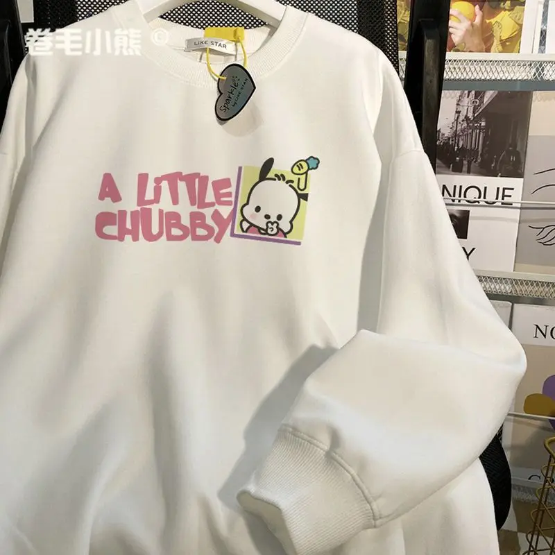 Kawaii Sanrio Pochacco Hoodie Cute Women Fashion Instagram Autumn and Winter Kawaii Velvet Top Loose and Lazy Coat
Kawaii Sanrio Pochacco Hoodie Cute Women Fashion Instagram Autumn and Winter Kawaii Velvet Top Loose and Lazy Coat