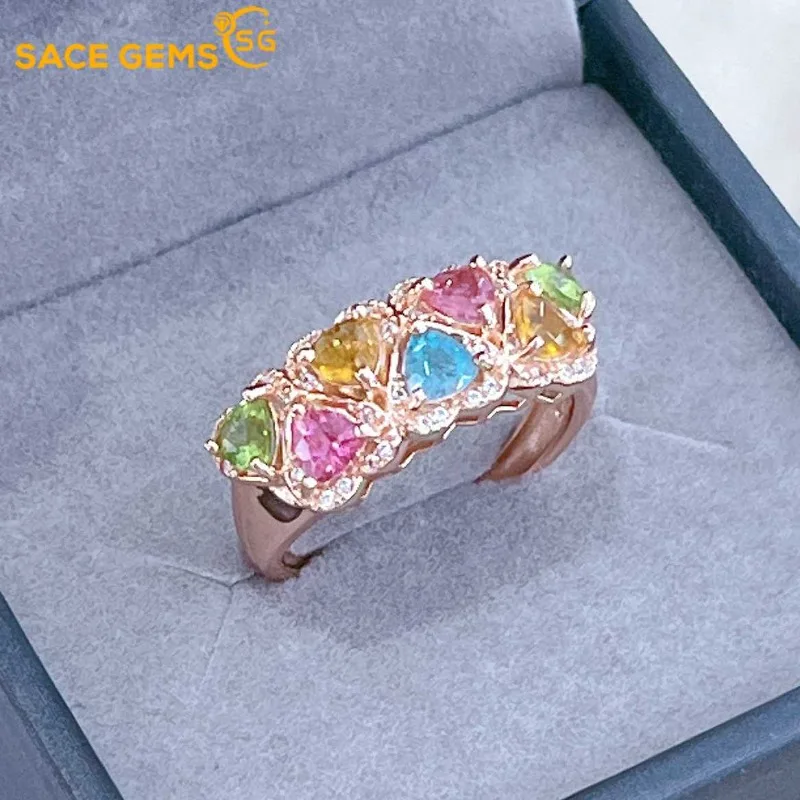 SACE GEMS 925 Sterling Silver 4*4mm Natural Tourmaline Luxury Rings for Women Created Wedding Engagement Party Fine Jewelry
SACE GEMS 925 Sterling Silver 4*4mm Natural Tourmaline Luxury Rings for Women Created Wedding Engagement Party Fine Jewelry