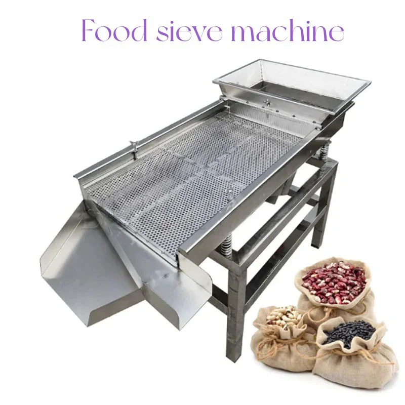 Food sieve machine single sieve 80*30cm vibrating electric screen packing machine Large granular material screening machine
Food sieve machine single sieve 80*30cm vibrating electric screen packing machine Large granular material screening machine