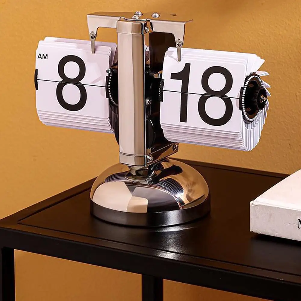 Retro Flip Down Clock Automatic Digital Clock Auto Pager Auto ClockDesk Digital Clock Flip Turning Table W4Y3 
Retro Flip Down Clock Automatic Digital Clock Auto Pager Auto ClockDesk Digital Clock Flip Turning Table W4Y3