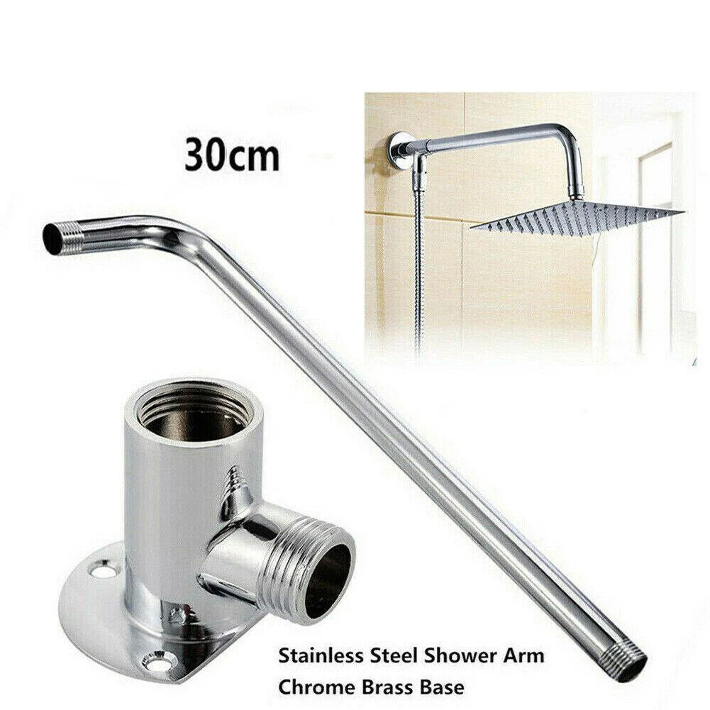 30CM Stainless Steel Shower Head Extension Arm Wall Mounted Shower Arm Rainfall Shower Tube Extend Pipe Bathroom Hardwares
30CM Stainless Steel Shower Head Extension Arm Wall Mounted Shower Arm Rainfall Shower Tube Extend Pipe Bathroom Hardwares