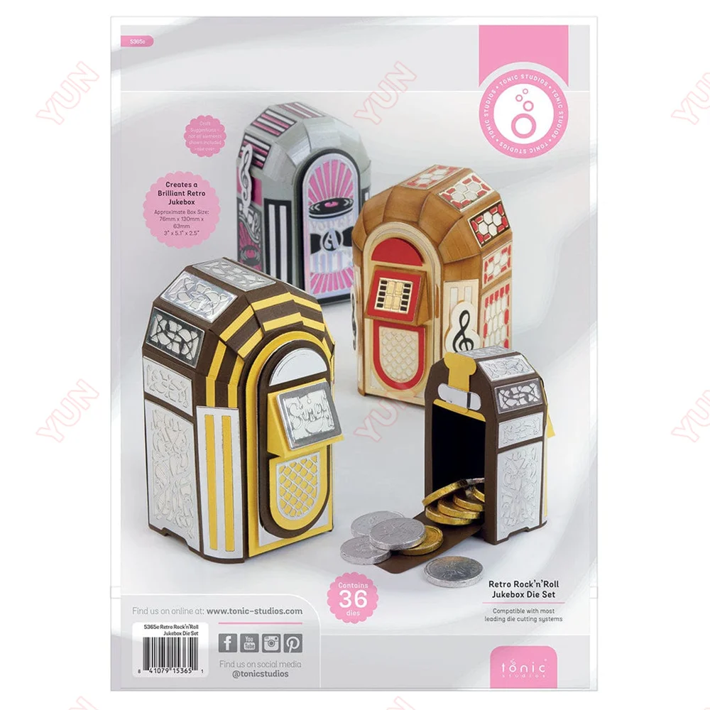 Metal Cutting Dies Scrapbook Diary Decoration Embossing Die Template DIY Retro Rock 'n' Roll Jukebox Die Set Greeting Cards
Metal Cutting Dies Scrapbook Diary Decoration Embossing Die Template DIY Retro Rock 'n' Roll Jukebox Die Set Greeting Cards