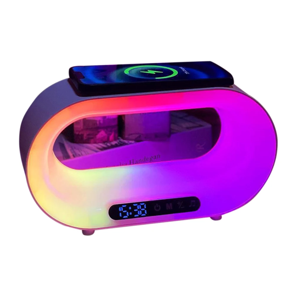 Led Wireless Charging Speaker Night Light With 15W Wireless Charger 16 Million Light Colors Table Lamp Gift For Birthday
Led Wireless Charging Speaker Night Light With 15W Wireless Charger 16 Million Light Colors Table Lamp Gift For Birthday