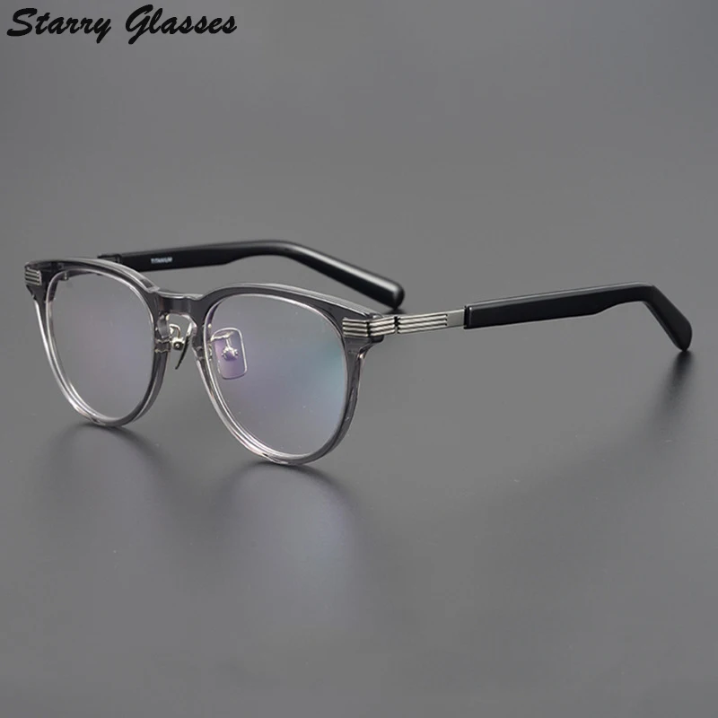 Acetate Men Eyeglasses Round High Quality Pure Handmade Glasses Fashion Retro Optical Myopia Reading Personalized Women Eyewear
Acetate Men Eyeglasses Round High Quality Pure Handmade Glasses Fashion Retro Optical Myopia Reading Personalized Women Eyewear