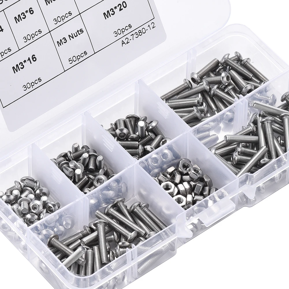 Bolts Screws Nuts Screw Set 304 Stainless Steel Construction Fasteners For Furniture Hardware Good Corrosion Resistance
Bolts Screws Nuts Screw Set 304 Stainless Steel Construction Fasteners For Furniture Hardware Good Corrosion Resistance