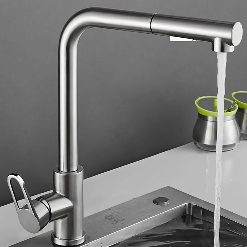 360° Kitchen Sink Faucet Hot Cold Water Rotating Two Model Stream Sprayer Nozzle Stainless Steel Mixer Tap Deck Black Pull Out
360° Kitchen Sink Faucet Hot Cold Water Rotating Two Model Stream Sprayer Nozzle Stainless Steel Mixer Tap Deck Black Pull Out