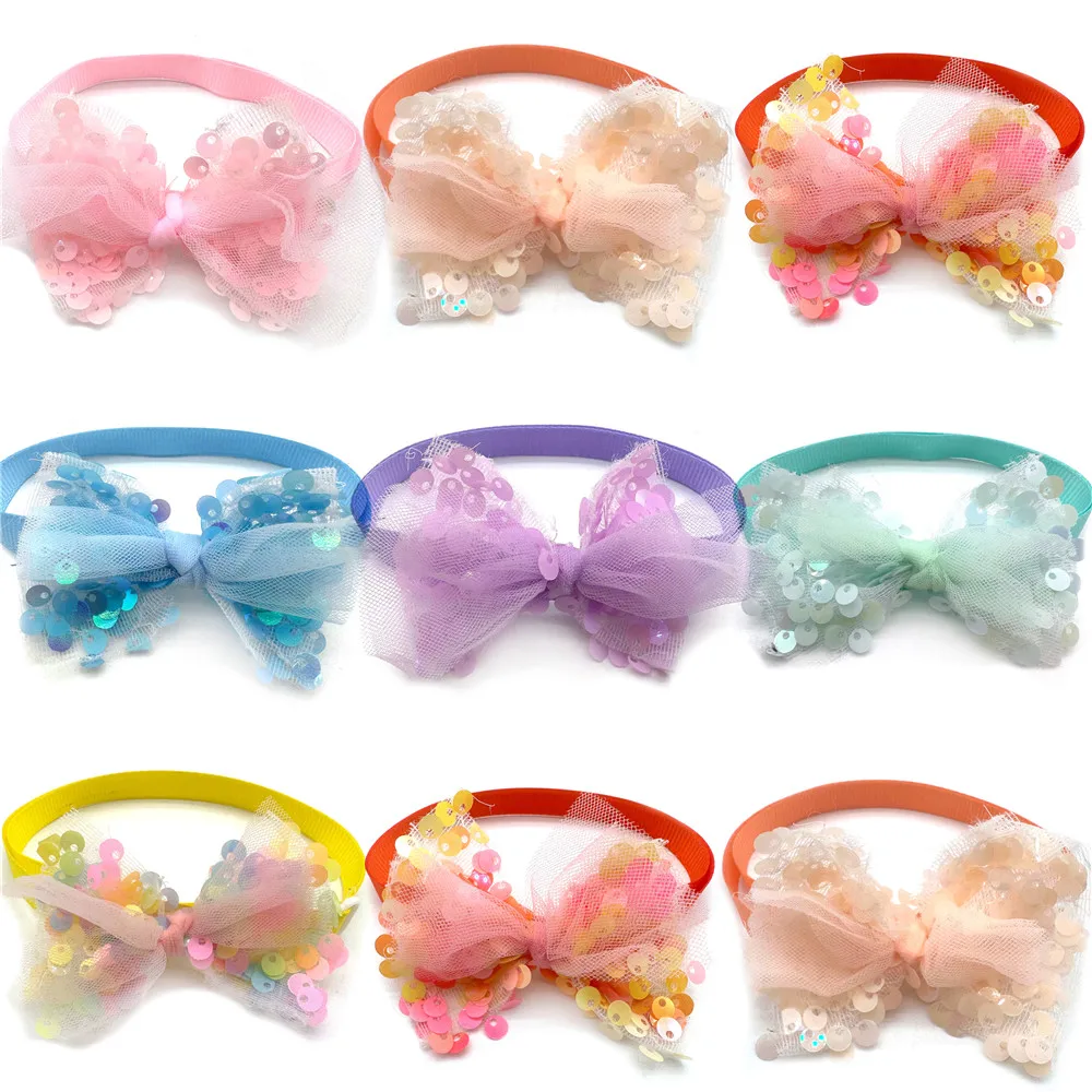 10 Pcs Pet Dog Bowties Sequin Mesh Style Small Dog Collar Colorful Exquisite Pet Dog Cat Grooming Accessorries Supplies
10 Pcs Pet Dog Bowties Sequin Mesh Style Small Dog Collar Colorful Exquisite Pet Dog Cat Grooming Accessorries Supplies