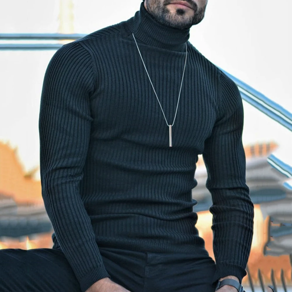 New Mens Spring Autumn Warm Slim Fit Turtleneck Pullover Long Sleeve Sweater Tops Casual T-Shirt Knitted Solid Male Bottom Shirt
New Mens Spring Autumn Warm Slim Fit Turtleneck Pullover Long Sleeve Sweater Tops Casual T-Shirt Knitted Solid Male Bottom Shirt