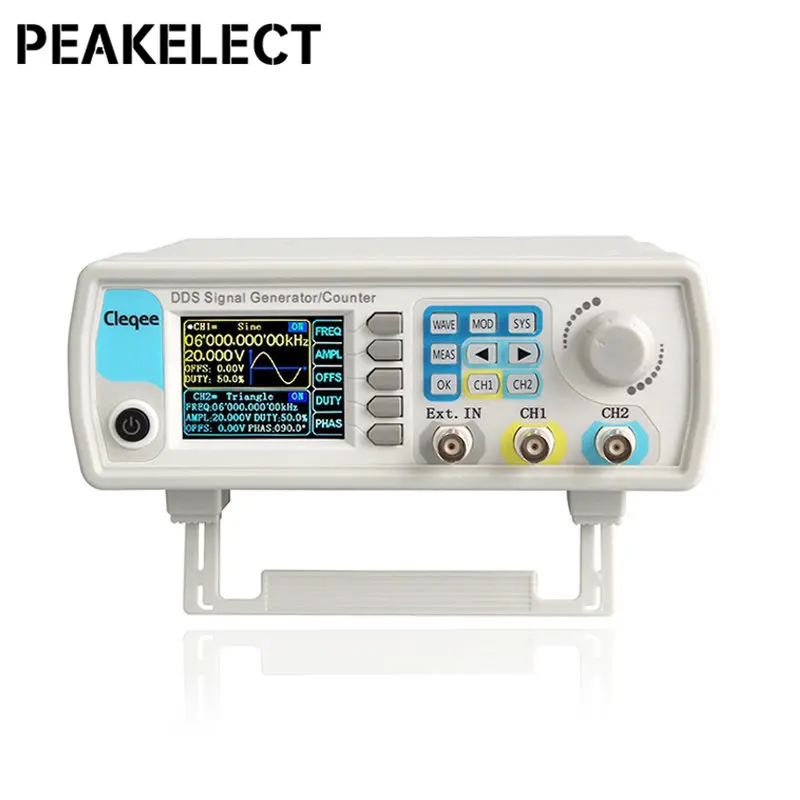 Двухканальный двухканальный генератор сигналов DDS peakchoose JDS6600-50M 50 МГц произвольная форма цифровой измеритель частоты управления
Двухканальный двухканальный генератор сигналов DDS peakchoose JDS6600-50M 50 МГц произвольная форма цифровой измеритель частоты управления