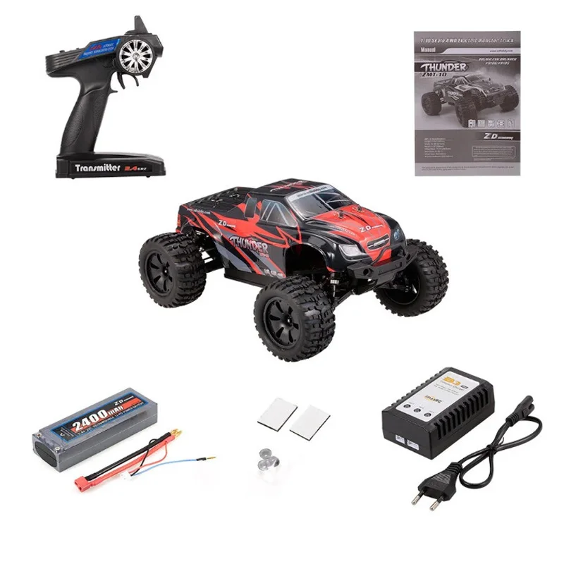 

ZD Racing 9106-S 1/10 2.4G 4WD Brushless Electric Monster Truck RTR 70Km/h RC Car Full Scale Electric Truggy RTR Toys