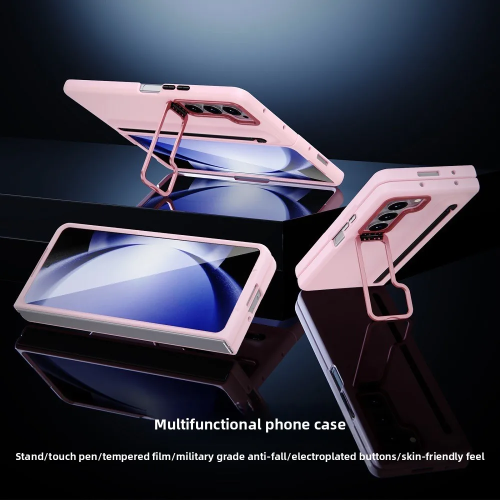 Business Lens Bracket Premium Film Integrated Case For Samsung Galaxy Z Fold 7 6 5 4 3 With Pen Slot Holder Anti-Drop Hard Cover Business Lens Bracket Premium Film Integrated Case For Samsung Galaxy Z Fold 7 6 5 4 3 With Pen Slot Holder Anti-Drop Hard Cover