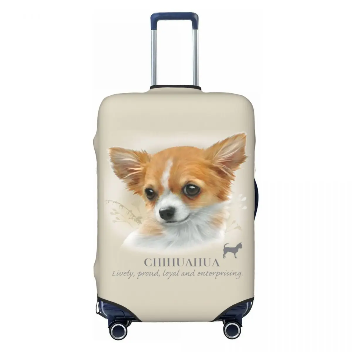 

Custom Chihuahua Luggage Cover Protector Fashion Pet Animal Dog Travel Suitcase Protective Cover for 18-32 Inch