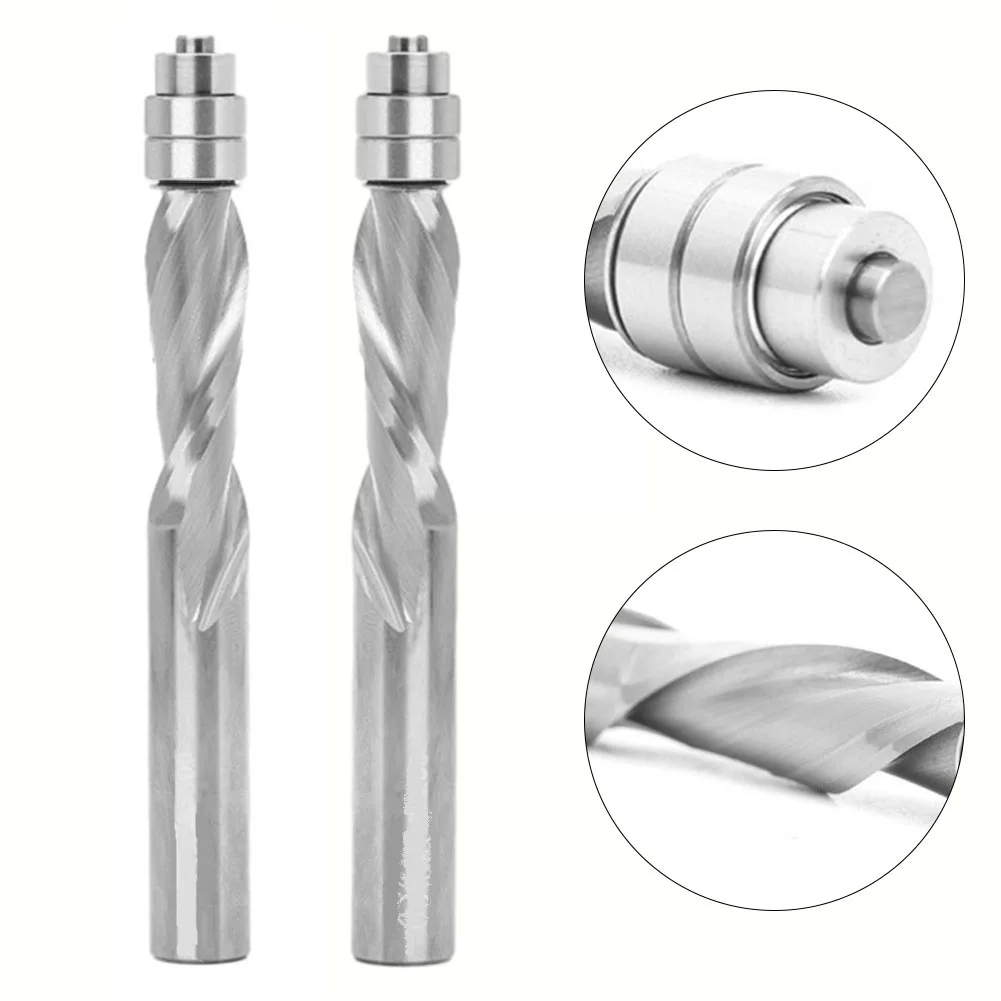1/4 Shank Solid Carbide Two Flute Flush Trim Router Bit Miilling Cutter For Power Tools Accessories
1/4 Shank Solid Carbide Two Flute Flush Trim Router Bit Miilling Cutter For Power Tools Accessories