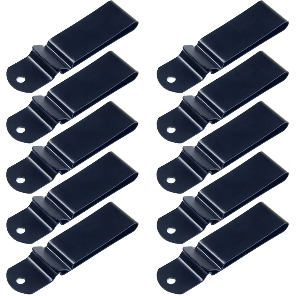 

10PCS Metal Belt Clip Clamp Buckle For Holster Kydex Sheath Leather Carry Systerms DIY Spare Parts