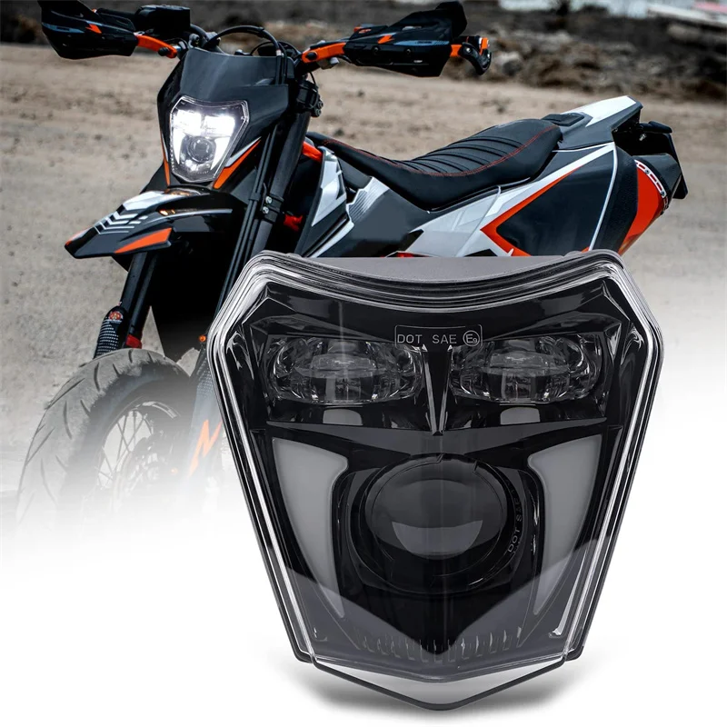 Motorcycle Headlight LED Projector Headlamp Supermoto Fairing For KTM EXC SX SXF SXS XC XCF XCW Dirt Bike Enduro LED Headlight
Motorcycle Headlight LED Projector Headlamp Supermoto Fairing For KTM EXC SX SXF SXS XC XCF XCW Dirt Bike Enduro LED Headlight