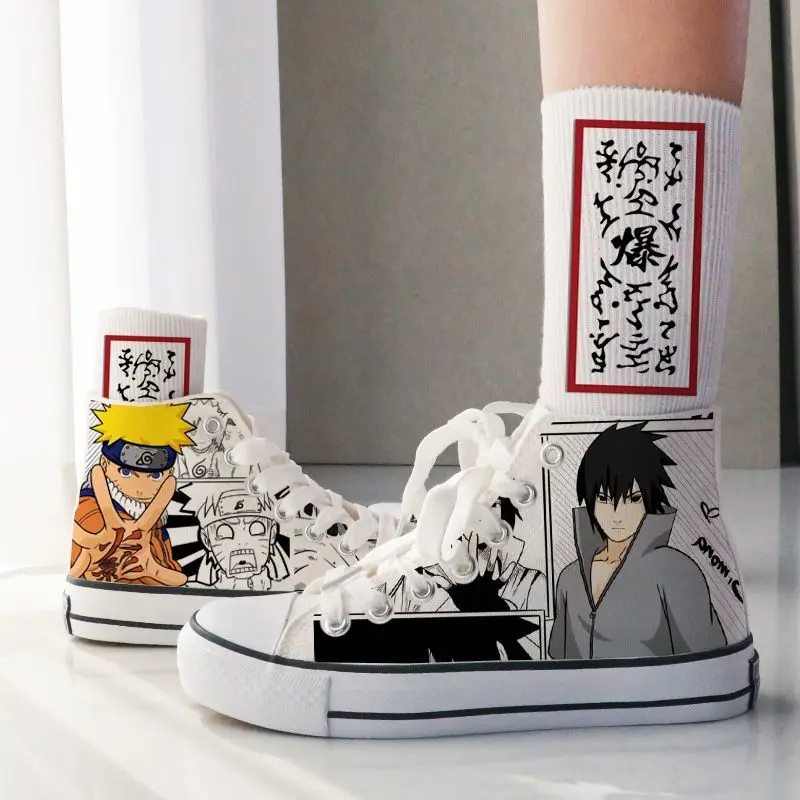 NEW Anime NARUTO Sakura Canvas Sneakers Casual Shoes Unisex Cartoon Kakashi Sasuke Printing Comfortable Flat Shoes Birthday Gift
NEW Anime NARUTO Sakura Canvas Sneakers Casual Shoes Unisex Cartoon Kakashi Sasuke Printing Comfortable Flat Shoes Birthday Gift