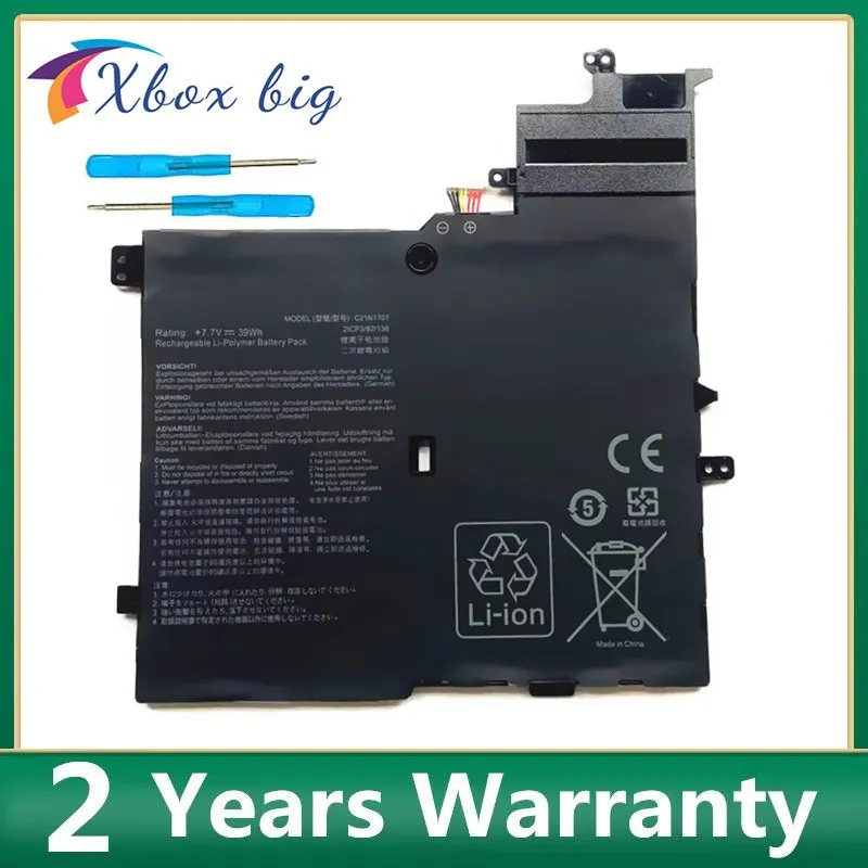C21N1701 Laptop Battery For Asus VivoBook S406U S460UA S406UA-BM360T S406UA-BM146T S406UA-BM148T K406UA C21PQC5 Notebook
C21N1701 Laptop Battery For Asus VivoBook S406U S460UA S406UA-BM360T S406UA-BM146T S406UA-BM148T K406UA C21PQC5 Notebook