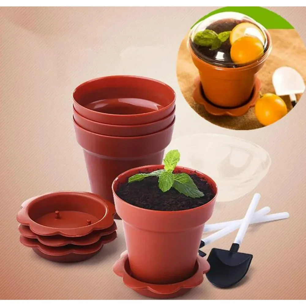 50pcs Flowerpot Cake Disposable Cups with Lid Shovel Scoop Bottom Plastic Yogurt Cup Dessert Container Ice Cream Mousse 
50pcs Flowerpot Cake Disposable Cups with Lid Shovel Scoop Bottom Plastic Yogurt Cup Dessert Container Ice Cream Mousse