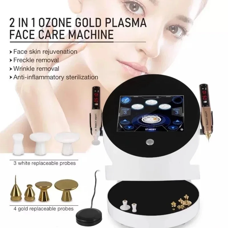 

New 2 In 1 Plasma Pen Machine Eyelid Lifting Wrinkle Removal Skin Tightening Anti-aging Acne Treatment Beauty Salon Machine