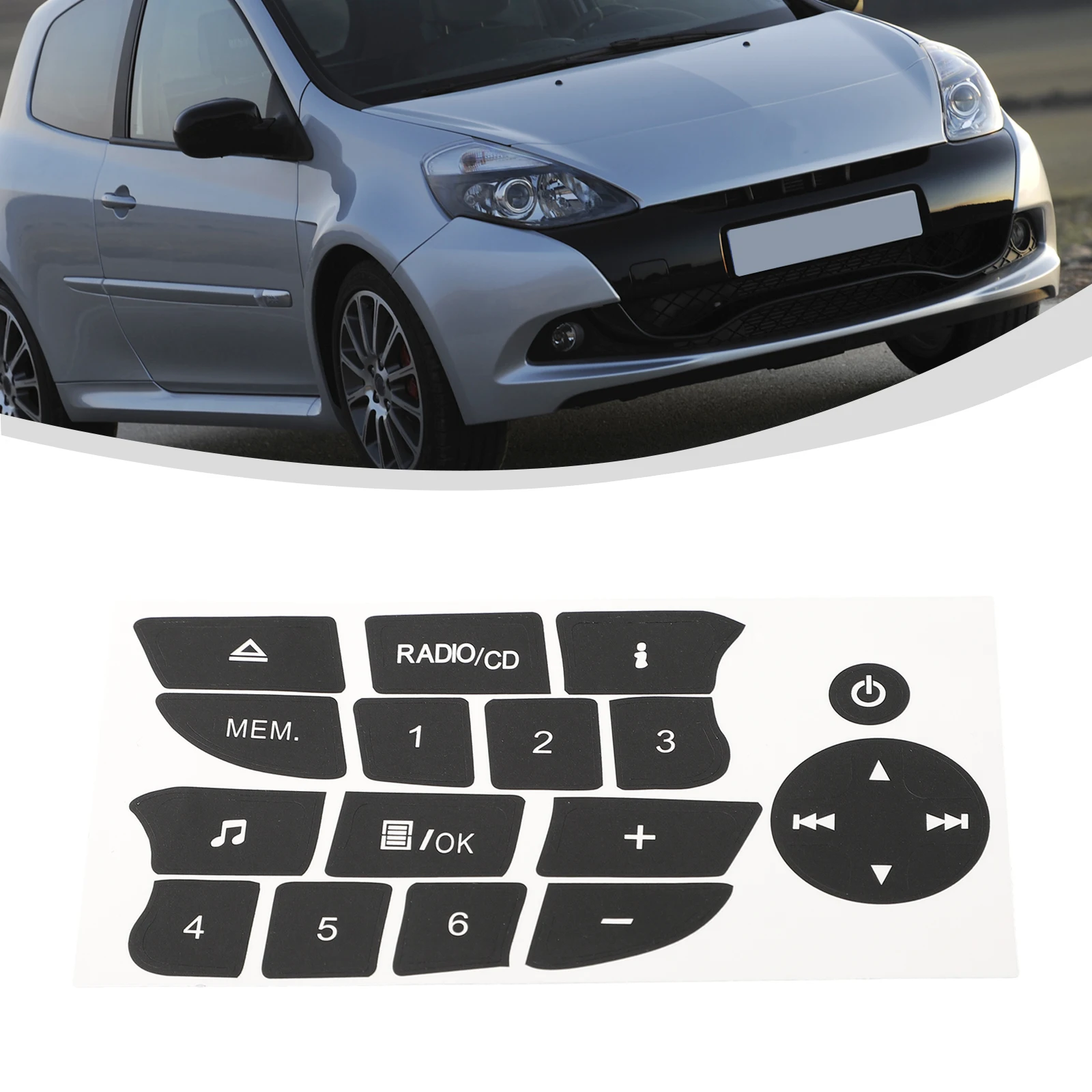 Premium Vinyl Car Centre Console Radio CD Stickers Repair Worn Button Switches Interior Accessories Switch Stickers
Premium Vinyl Car Centre Console Radio CD Stickers Repair Worn Button Switches Interior Accessories Switch Stickers