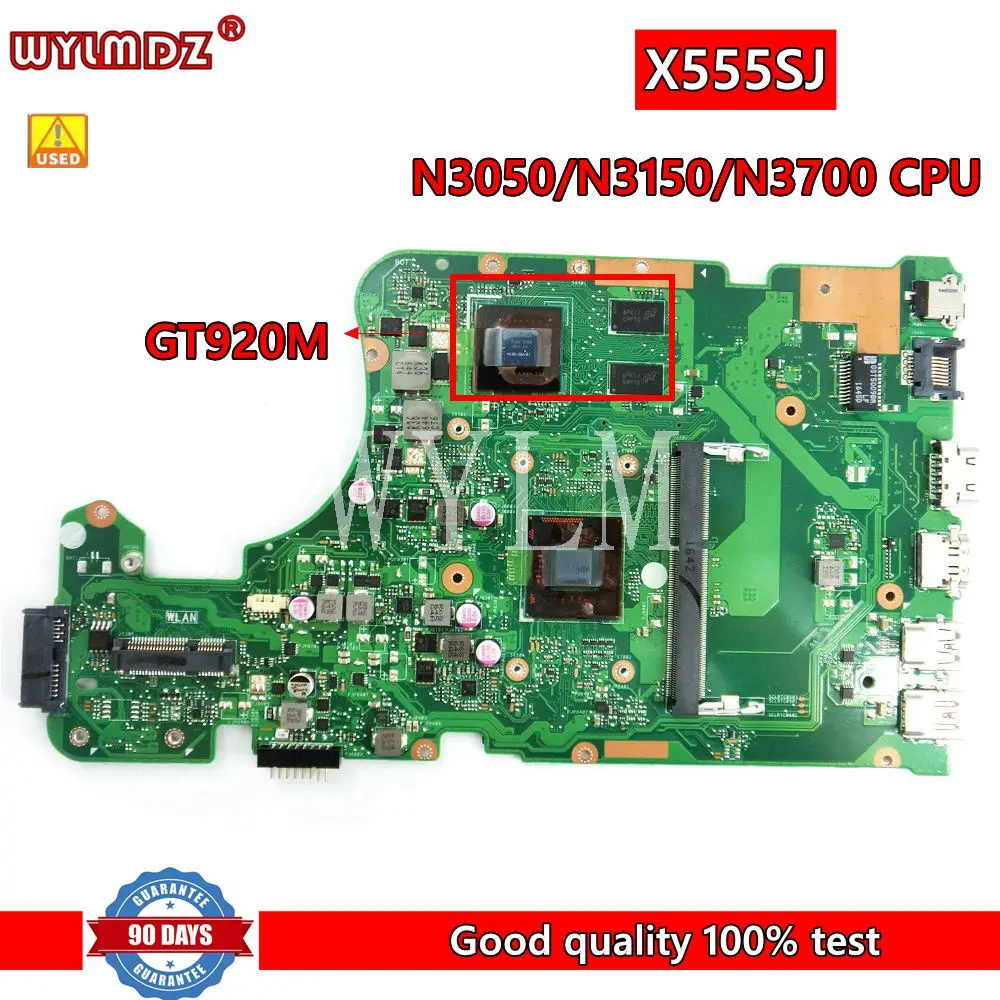 X555SJ N3050/N3150/N3700 CPU GT920M Laptop Motherboard For Asus X555S X555SJ X555 A555 A555S Tested Working
X555SJ N3050/N3150/N3700 CPU GT920M Laptop Motherboard For Asus X555S X555SJ X555 A555 A555S Tested Working