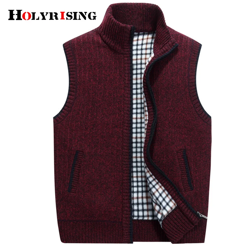 Мужской свитер Holyrising, жилет, повседневная трикотажная одежда без рукавов, теплые свитера, мужские Жакеты на молнии, однотонные мужские пальто 18318-5
Мужской свитер Holyrising, жилет, повседневная трикотажная одежда без рукавов, теплые свитера, мужские Жакеты на молнии, однотонные мужские пальто 18318-5