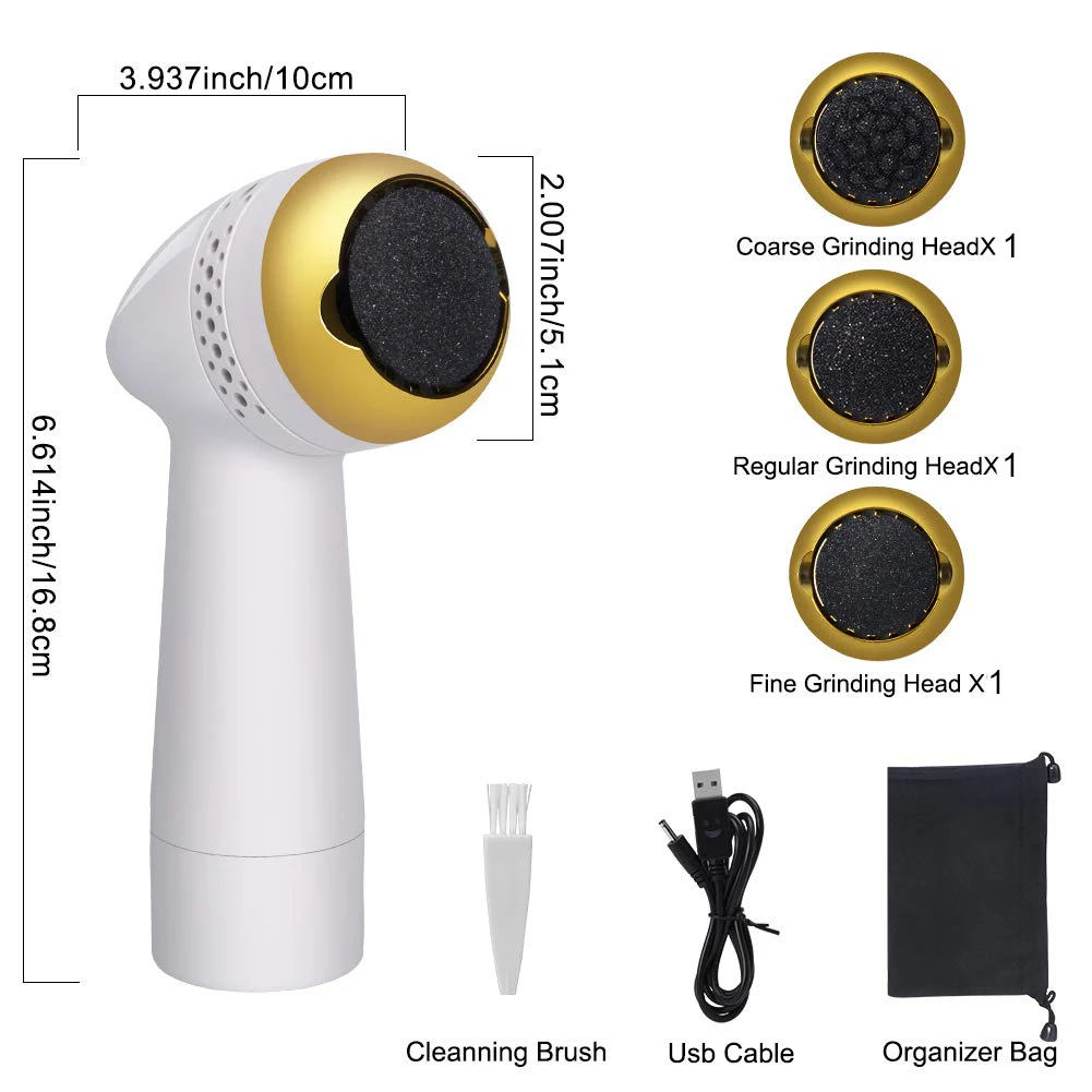 Rechargeable Electric Foot Peeler Pedicure Callus Remover Foot Grinder Calluses Exfoliating Vacuum Cleaner Peeling Machine
Rechargeable Electric Foot Peeler Pedicure Callus Remover Foot Grinder Calluses Exfoliating Vacuum Cleaner Peeling Machine