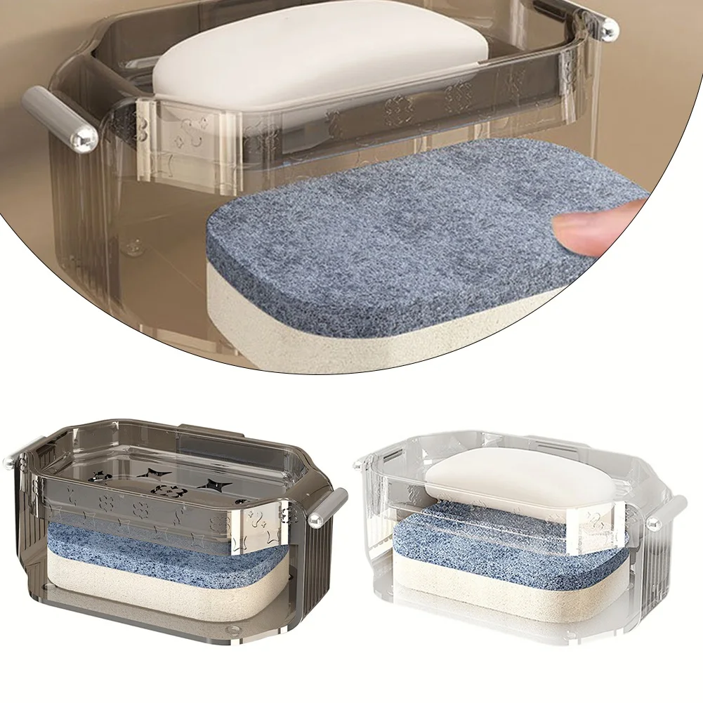 Wall Mounted Double Layer Soap Box Dual Purpose Dish Drain Rack Sponge Storage Home Bathroom Kithchen Orgainzer
Wall Mounted Double Layer Soap Box Dual Purpose Dish Drain Rack Sponge Storage Home Bathroom Kithchen Orgainzer