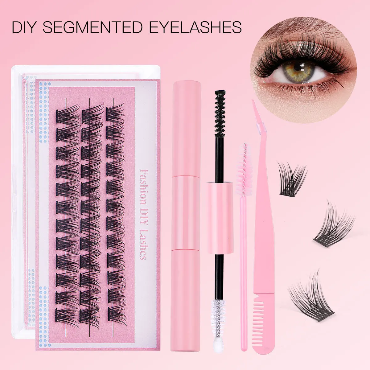 

Fluffy Dramatic Thick Volume Eyelashes Natural Lashes Fake Lashes Pack Eyelash Manga Eyelashes Individual Lashes Russia C Curl