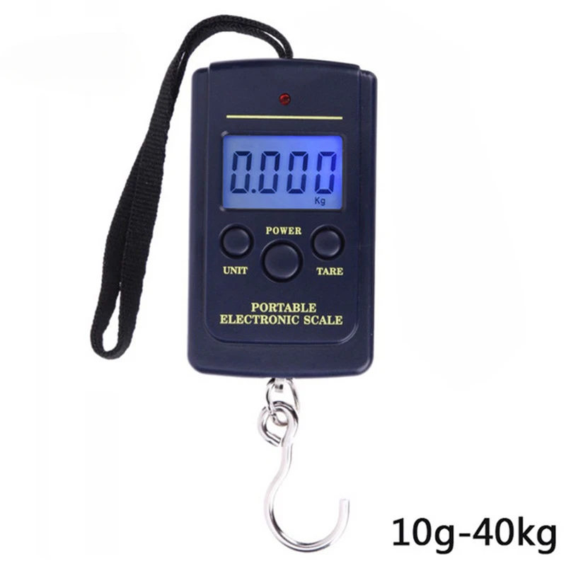 

1PC Multifunctional Mini 40kg/10g Electronic Hanging Fishing Luggage Balanca Portable Digital Handy Pocket Weight Hook Scale