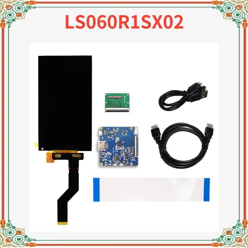 

6.0" 2K LS060R1SX02 1440x2560 LCD Display for Sharp Panel HDMI-Compatible to MIPI to 3D Printer Board Remove/with Backlight