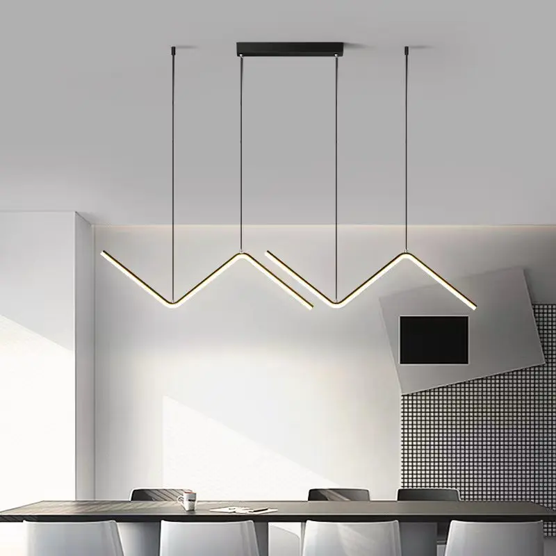Modern LED Pendant Light Minimalist Gold Chandelier For Tubular Restaurant Kitchen Office Coffee Indoor Decorative Lamps
Modern LED Pendant Light Minimalist Gold Chandelier For Tubular Restaurant Kitchen Office Coffee Indoor Decorative Lamps