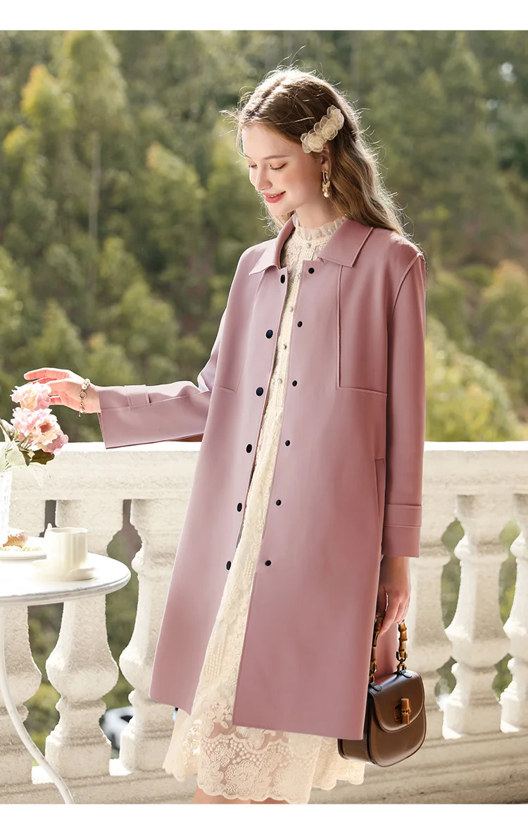 I BELIEVE YOU British Trench Coat Women Mid-length 2023 Autumn New High-grade Gentle Retro Turn-down Collar Jackets 2234185356 I BELIEVE YOU British Trench Coat Women Mid-length 2023 Autumn New High-grade Gentle Retro Turn-down Collar Jackets 2234185356