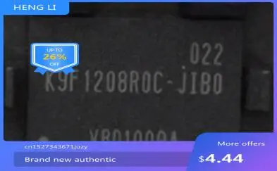 100% NEW K9F1208ROC-JIBO
100% NEW K9F1208ROC-JIBO