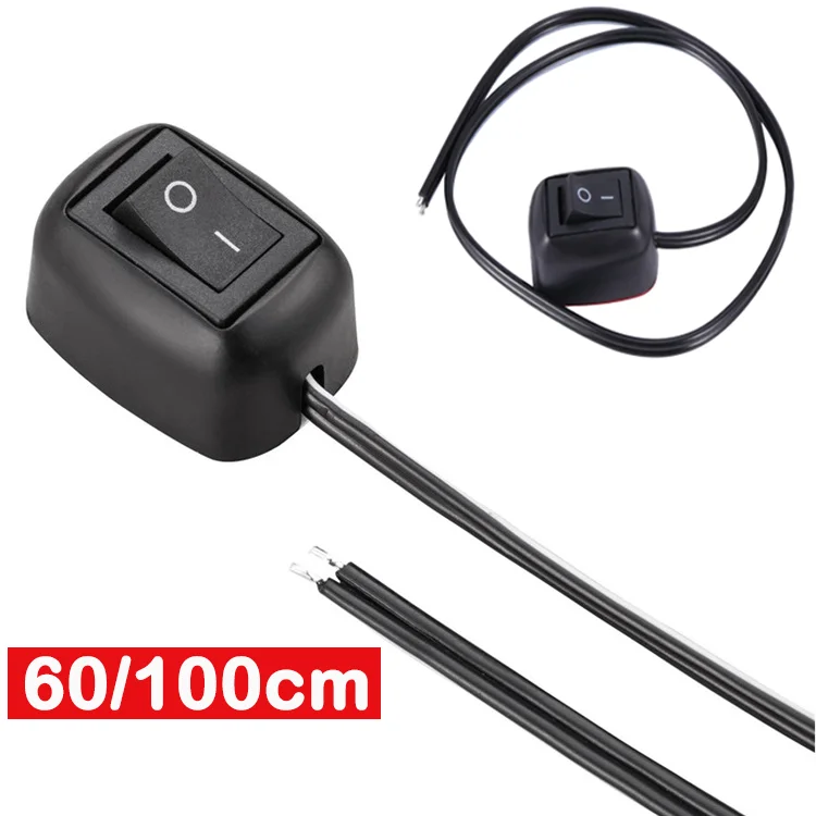 Car Universal Switch Paste Type Toggle Switch with Cable 60cm/100cm DC 12V Practical Car Tools Fog Ring Drive Lights Neon Lights
Car Universal Switch Paste Type Toggle Switch with Cable 60cm/100cm DC 12V Practical Car Tools Fog Ring Drive Lights Neon Lights