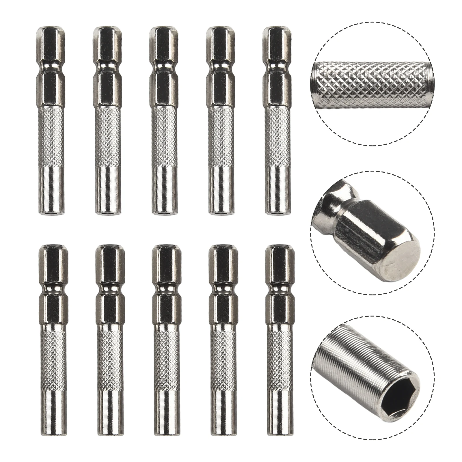 10pcs Hex Shank 6.35mm Insert Bit Adapter To 4mm Electric Screwdriver Socket Holder Micro Bit Adapter 1/4" Hexagon Shank Set
10pcs Hex Shank 6.35mm Insert Bit Adapter To 4mm Electric Screwdriver Socket Holder Micro Bit Adapter 1/4" Hexagon Shank Set