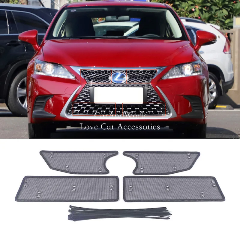 Car Insect Screening Mesh Front Grille Insert Net Water Tank Engine Cover Trims Accessories For LEXUS CT200h 2017-2022
Car Insect Screening Mesh Front Grille Insert Net Water Tank Engine Cover Trims Accessories For LEXUS CT200h 2017-2022