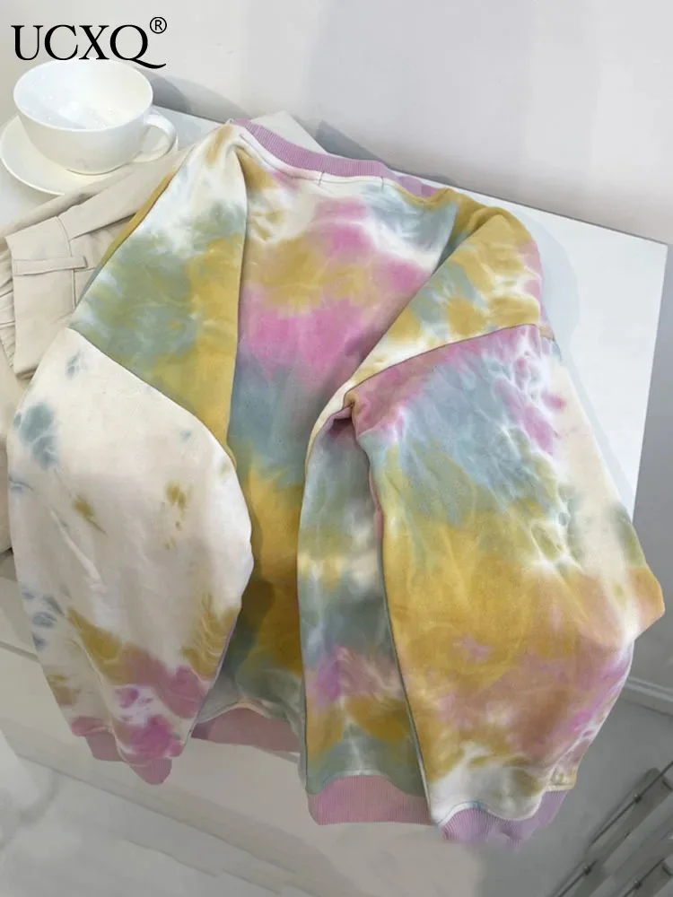 UCXQ Tie Dye Contrast Color O Neck Long Sleeve Hoodie Women's Clothes Gradient Oversize Sweatshirt Top 2024 Spring Winter 3A6530
UCXQ Tie Dye Contrast Color O Neck Long Sleeve Hoodie Women's Clothes Gradient Oversize Sweatshirt Top 2024 Spring Winter 3A6530
