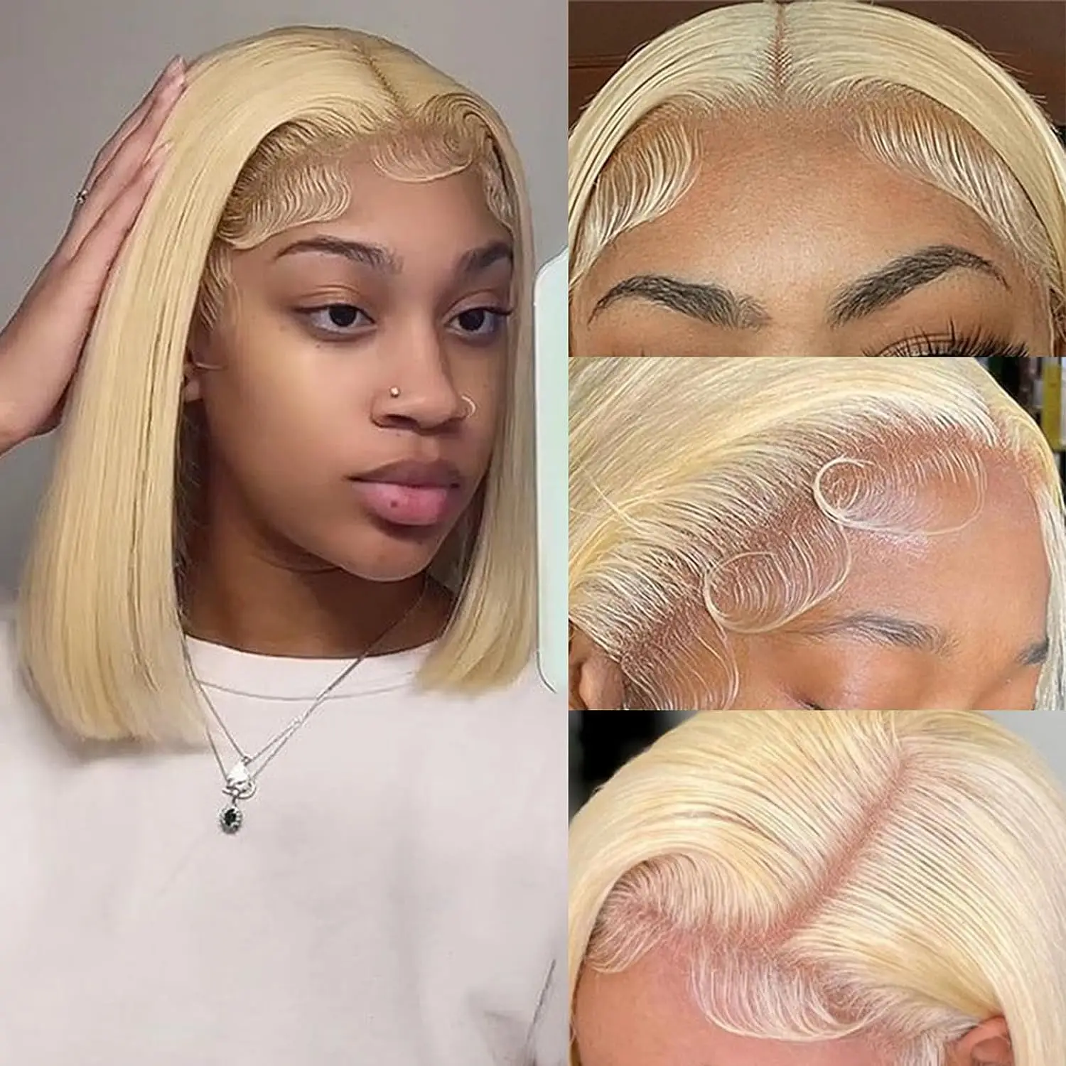 613 Bob Wig Human Hair 13x4 Frontal Hd Lace Wig for Women Short Bob Lace Front Wigs Blonde Bob Wig
613 Bob Wig Human Hair 13x4 Frontal Hd Lace Wig for Women Short Bob Lace Front Wigs Blonde Bob Wig