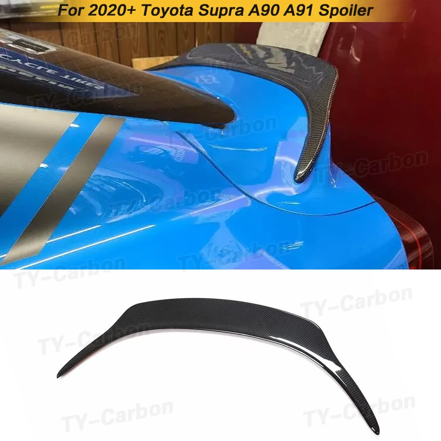 

Rear Wing Trunk Lip for Toyota Supra GR A90 A91 MK5 Coupe 2019-2023 Real Carbon Car Rear Trunk Spoiler Boot Wing Rear Trunk FRP