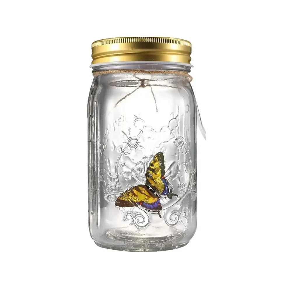 M-agic Flying Butterfly Jar LED Lamp Glass Ma-son J-ar Simulation Animated Butterfly Fly Insect Collecting Bottle Home Decor
M-agic Flying Butterfly Jar LED Lamp Glass Ma-son J-ar Simulation Animated Butterfly Fly Insect Collecting Bottle Home Decor
